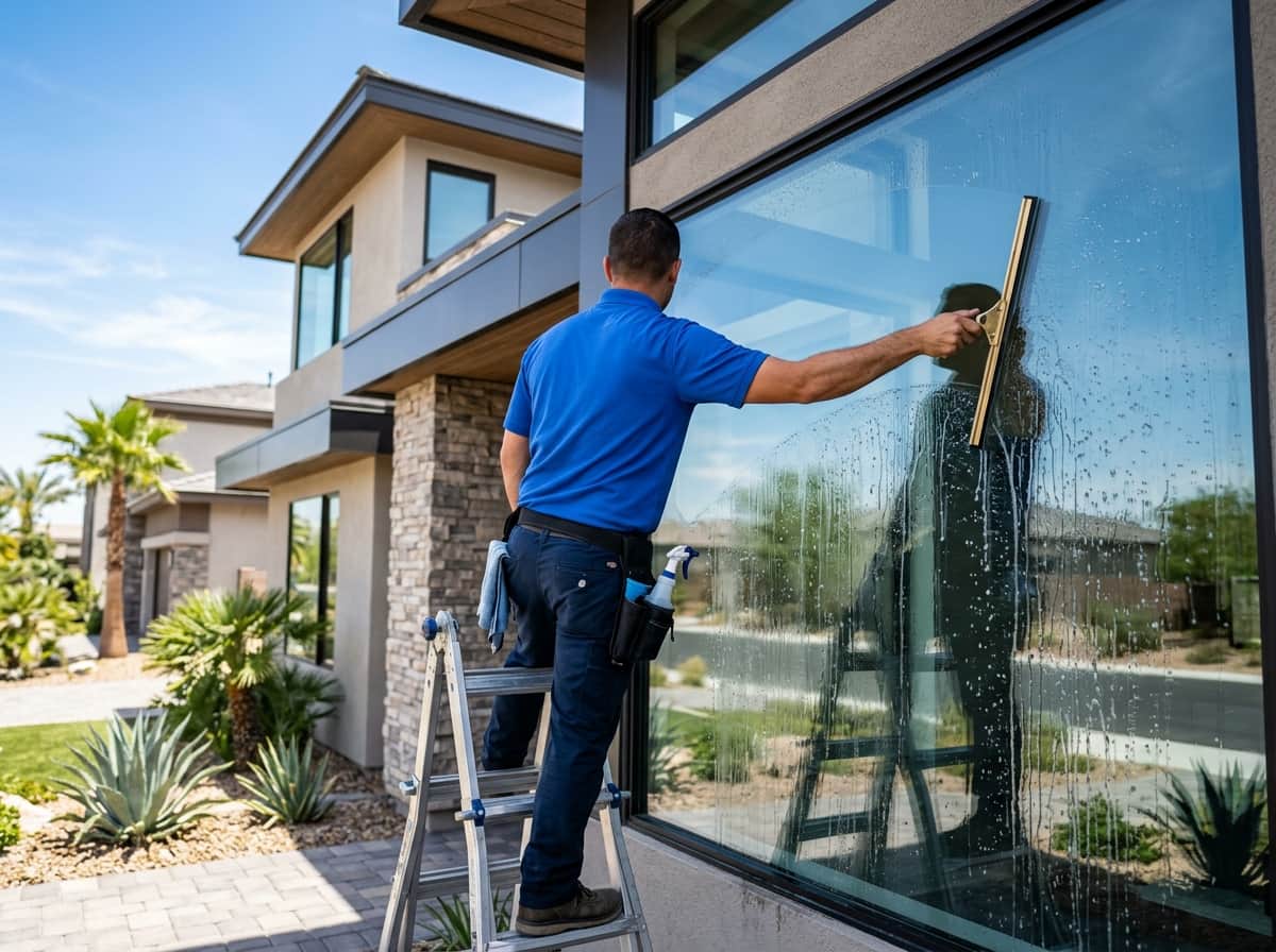 Residential window cleaning (interior & exterior)