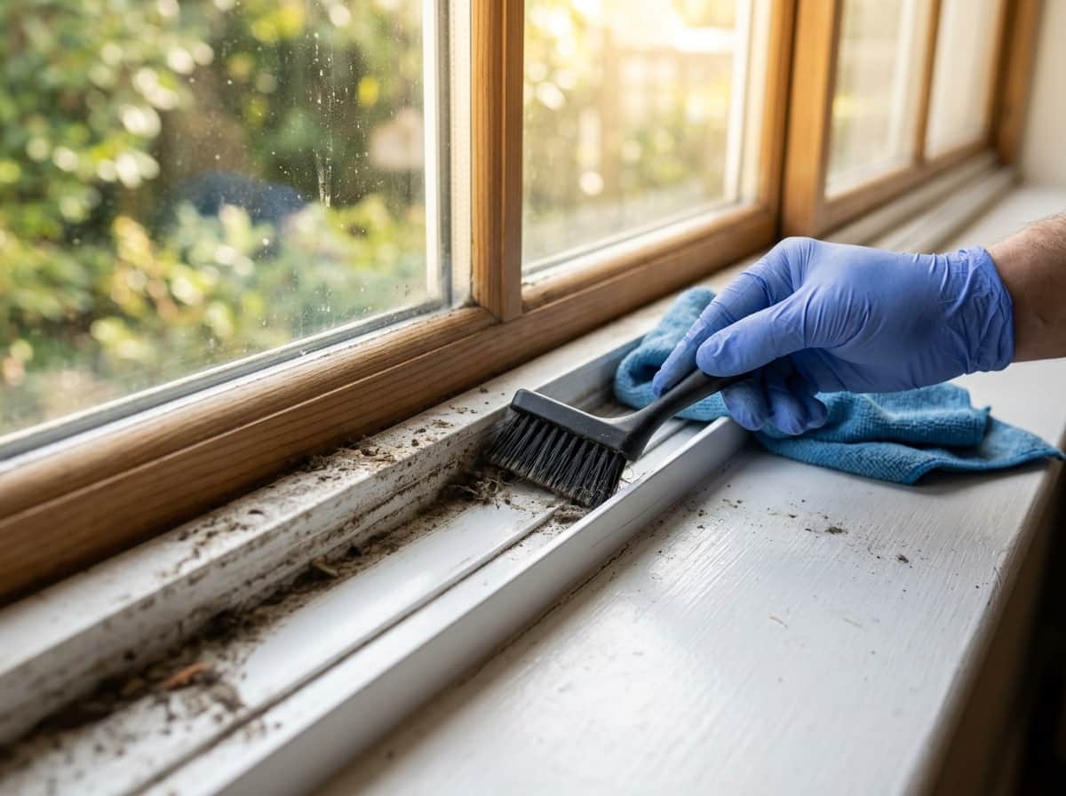 Track and sill cleaning